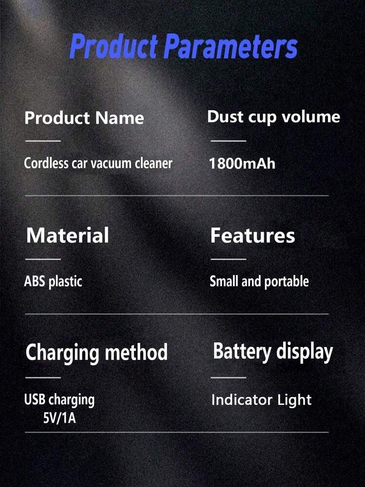 YAIUZGOO Cordless Rechargeable Handheld Vacuum Cleaner, Suitable For Home And Pet Hair Cleaning, Multi-Functional Car, Home, Sofa Crumb Corner Dust Cleaning Mini Vacuum Cleaner, 1800mAh - A - View 11