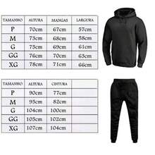 Unisex Paris Print Sweatshirt And Hoodie Set With Kangaroo Pocket - White - View 5