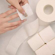 800片/卷 无绒指甲清洁湿巾，卸甲棉片，白色棉质湿巾，适用于凝胶指甲，可去除指甲上的灰尘和油脂，美甲沙龙用品 - 彩色 - 查看 2