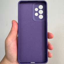 1pc Compatible With Apple-Shaped Purple Ultra-Thin, Fashion, Straight Edged Phone Case Designed For Camera Protection, Featuring Soft Microfiber Interior And Shock Absorption, Compatible With Various Models Of, Compatible With Redmi, Compatible With OnePlus, Compatible With Realme, Compatible With Honor, Compatible With Vivo From 6 To 17 Waterproof Anti-Fall Scratch Resistant,International Version, Not The Domestic Version - Apple Purple - View 4