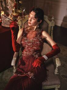 Vintage    Sequins    Fringe  V Wired    Party  Cocktail  Night Out  Tea Party  Dating  Bachelorette Party  Travel  Photoshoot  Wedding  Birthday Party  Gift  Graduation Party  Anniversary Party  Festival  Music Festival  Wedding Guest  Prom  Homecoming  Stage & Concert  Beach  Formal & Evening  Family - 紅色 - 查看 1