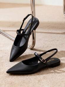 Women Flats - Black - View 2