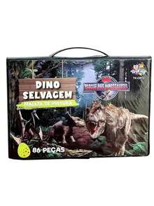 Kit Estojo Maleta Escolar Pintura Desenho Infantil 86 Peças - Verde - Visão 2