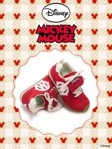 Authorized Collaboration With Mickey Mouse | A Pair Of Disney Children's Sneakers, Suitable For Daily, Festival, Sports, And Outdoor Wear. It Fits The Foot Comfortably, Is Anti-Slip, Wear-Resistant, And Breathable (Boys' Sneakers, Boys' Board Shoes, Children's Sneakers, Girls' Sneakers, Girls' Board Shoes) - Red - View 2
