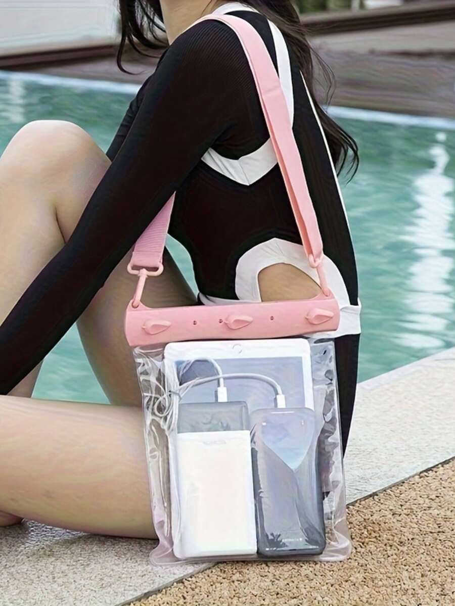 Touchscreen Shoulder Bag, Crossbody Storage Bag, Suitable For Swimming Pool, Water Park And Beach - Multicolor - View 1