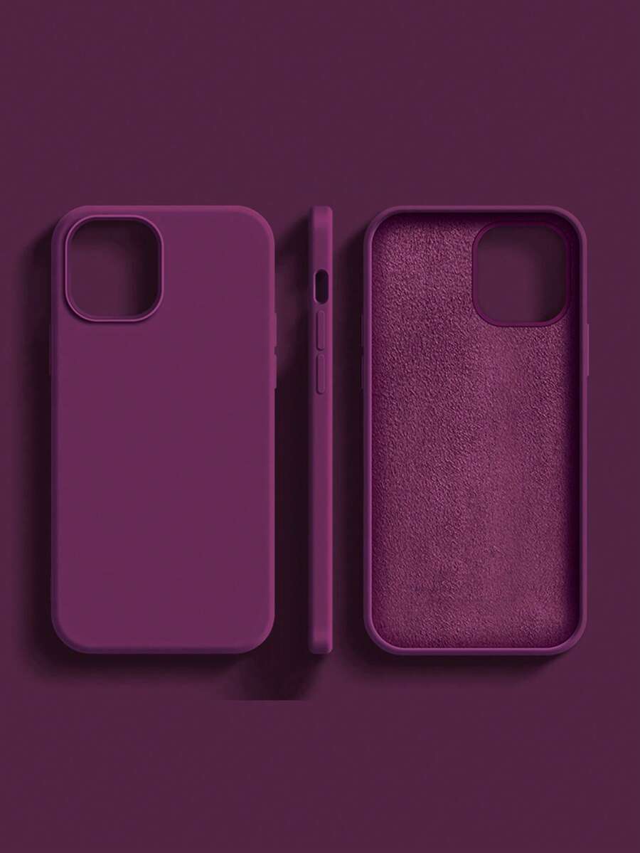 2.0毫米厚液态硅胶手机壳，兼容苹果17 Pro Max、16、15、14、13、12、11 Pro Max，全方位保护套 - 紫羅蘭色 - 查看 1