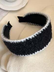 1pc Women's Fashion Style Lamb Hair Wide Edge Hair Hoop Autumn/Winter Pressure Hair Wash Face Headband Temperament Versatile Anti Slip Hair Clip Headband Hair Accessories Headwear - Multicolor - View 10