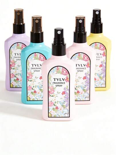 1瓶花香喷雾，适用于衣物 - 无酒精，持久清新香味，除臭，旅行必备，女士礼品