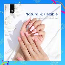 Beetles Gel Nail Kit Short Almond Gift Spree Easy DIY Extension Set Gift For Women - Short Almond 504pcs (Etch-x Kit) - View 2