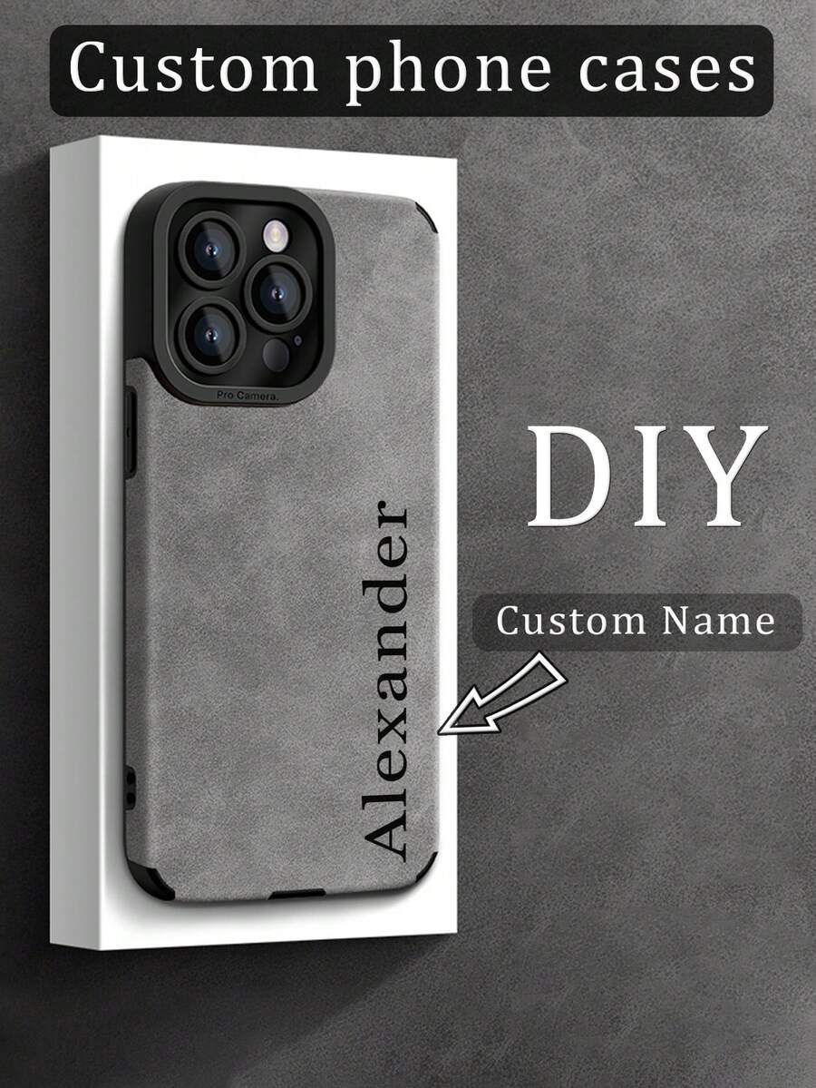 1个可定制DIY名字黑色手机壳,兼容苹果17ProMax/16/15/14 Plus/13 Pro/12 Pro Max/11/7P/XS/XR等机型,采用柔软PU皮革制成,具有防震、防刮、防指纹等功能,柔软TPU全包覆设计,是送给自己、伴侣、同事、家人、挚友的理想个性化手机壳礼物,适合生日或周年纪念日等场合。 - 黑色 - 查看 1