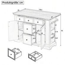 Cabinets - White + MDF - View 5