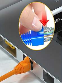 Shockproof Data Cable Protection Soft Plastic 20/50/100pcs RJ45 Ethernet Network Cable Strain Relief Boots Cable Connector Plug Cover Mixed Color For Computer Router Laptop Suitable For CAT6 CAT6E CAT5 CAT5E Gift Celebration - Multicolor - View 5