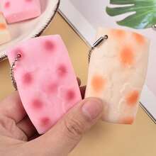逼真麻糬软萌玩具，可塑形面粉豆腐麻糬仿真食物减压玩具 - 彩色 - 查看 2