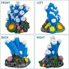 Conjunto de decoración para acuario, incluye piedra de aire, coral, roca volcánica, concha de perla, oxigenador de pecera - A - Ver 6