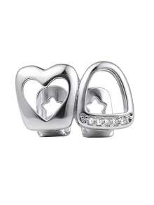 1 Set de Dientes Grillz de Metal Hueco Unisex, Adecuado para Discoteca, Halloween, Navidad - Dentadura postiza - Ver 3