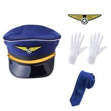 5件套复古派对角色扮演飞行员主题配饰套装，包括帽子、眼镜、肩章、胸针、领带，适合派对、圣诞节、新年嘉年华等场合，是完美的礼物之选。 - 彩色 - 查看 18
