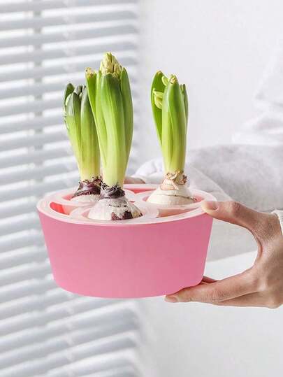 [Multi-Hole Selection]Hydroponic Flower Pots - Special Hydroponic Pots For Tulip Bulbs, Hyacinth, And Water Narcissus Seeds With Three Holes And Five Holes, Lazy Person's Flower Vessels