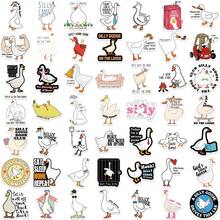 50pcs Funny Silly Goose Stickers, Self Adhesive,School Stationery Supplies,Journaling Supplies,Scrapbook Supplies,Mobile Phone,Laptop,Bumper,Skateboard,Water Bottles,Hard Hat,Car Stickers - 1 Set - View 2