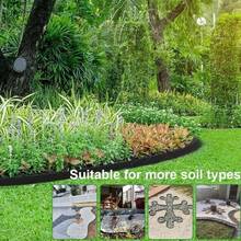 10m Garden Lawn Edging Border With 30 Plastic Stakes For Paths & Flower Beds - B - View 2