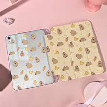 1个带笔槽的多角度磁吸支架保护套，支持自动休眠/唤醒功能，适用于Pro/Air/三星Galaxy A9/S9/S7/S10+/小米Pad 5/6/7等平板电脑。 - 彩色 - 查看 1