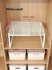 Expandable Wardrobe Organizer Rack - Space-Saving Vertical Storage Rack With Adjustable Height, Suitable For Clothes, Shoes, And Cabinets - Easy To Install, For Wardrobe Organization, Home Organization, Simple Design, Sturdy Structure, Home Storage - Multicolor - View 7