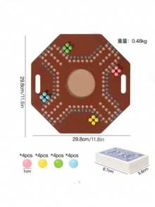 Jackaroo Game, 4-Player Game, Arabic/English Bilingual, Strategy Game - Redwood - View 4