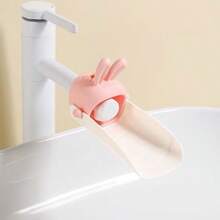 1pc New Minimalist Cartoon Cute Faucet Extender, Suitable For Kitchen, Bathroom And Toilet, Prevents Water Splashing - Multicolor - View 2