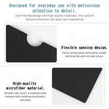 Ví đựng thẻ xe buýt chống trộm bằng da microfiber - Hộp đựng thẻ ID cho người đi làm - Nhiều màu - Xem 5