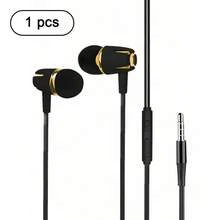 有线耳机，3.5mm接口，入耳式低音立体声耳机，带麦克风和音量控制，适合游戏 - 查看 27