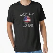 World Cup Usa 2026 Essential T-Shirt. - 黑色 - 查看 1