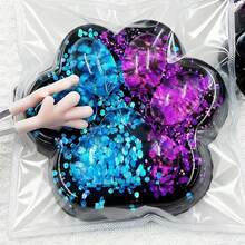 1pc Squishy Cat Paw Toy-Blue-Purple Gradient-Squishy Sensory FidgetToy,Suitable For Squishy Paw With Realistic Paws For Office Desk Fun,Ideal For Easter Egg Basket Fillers And Halloween/Christmas Party Bag Decorations,Packaging Bags Are Random - Multicolor - View 2