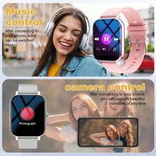 Smartwatch, 1.83-Inch Multifunctional Sports Smartwatch, Featuring Wireless Calling/Music, Message Notifications, Pedometer, Sedentary Reminders, And Multiple Watch Face Wallpapers. Suitable For Both Men And Women, Compatible With Android And IOS. Perfect As A New Year Gift. - View 7