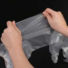 10 Pairs/20 Pairs Waterproof Disposable Gloves, Multi-Purpose Thick Transparent Gloves For Kitchen - Arm Glove - View 6