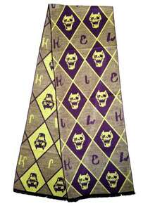 Classic Skeleton Pattern Scarf Anime Cosplay Accessory Halloween Role Play Party Costume Prop - Yellow - View 15