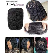 Lolely Dream 顶级非洲卷曲散装真人发,10-20英寸,自然黑色,100%真人发,柔软,50克/包,可染色漂白,适用于编辫、扭辫等造型。 - SNatural/6 - 查看 7