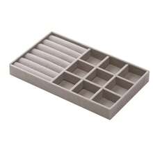 化妆抽屉收纳托盘、首饰盒、植绒首饰收纳托盘，另有三抽屉亚克力首饰盒可选，配套植绒收纳托盘，首饰收纳盒、戒指盒、桌面抽屉收纳盒、大号首饰盒、抽屉收纳盒，简约时尚设计，带植绒收纳托盘，可灵活DIY，粉色/米色/灰色可选，适合梳妆台上收纳首饰和小物件。 - 杏色 - 查看 22