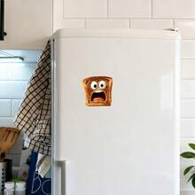 Cute Cartoon Toast Expression Photo, Home Decor - G - View 3