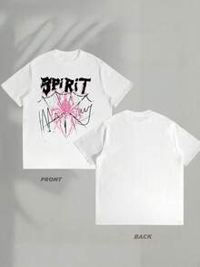 Camiseta de Manga Corta para Hombre Camisetas para Parejas Ideal para Regalo de Cumpleaños para Hombres Regalo Perfecto 100% Algodón Camiseta de Verano con Estampado Transpirable y Cómoda Talla Amplia Suave y Agradable para Uso diario Perfecta para Actividades al Aire Libre Estilo Casual para Parejas - Blanco - Ver 3