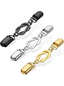 3个装束口夹，复古毛衣夹，适用于各种衬衫、披肩、毛衣等。 - A - 查看 1