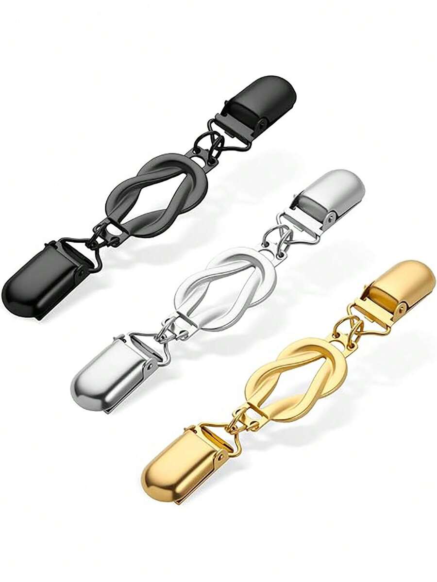 3个装束口夹，复古毛衣夹，适用于各种衬衫、披肩、毛衣等。 - A - 查看 1