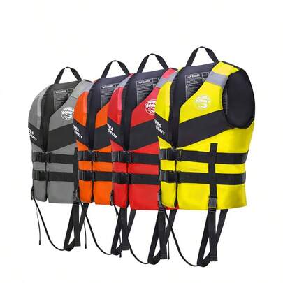 scubadonkey Adult Water Sports Life Jacket; Adult Surfing Life Jacket; Portable Self-Inflating Kayak And Fishing Life Jacket With Built-In EPE Buoyancy Lining