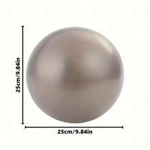 25cm 1個加厚健身球，迷你瑜伽球，適用於核心力量、平衡訓練，耐用且穩定 - 居家健身、塑形、皮拉提斯瑜伽運動完美選擇 - 彩色 - 查看 5