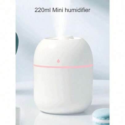 Usb-Powered 220ml Mini Droplet-Shaped Portable Air Humidifier & Essential Oil Diffuser, Car & Home Use, Suitable For Office & Home