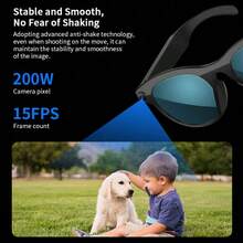 LIGE Smart Glasses: 290mAh Battery Capacity, High-Resolution Camera, AI Voice Assistant, Photo And Video Recording, Notifications, AI Translation, Smart Object Recognition, Touch Controls-Stylish And Multifunctional Smart Glasses - View 7