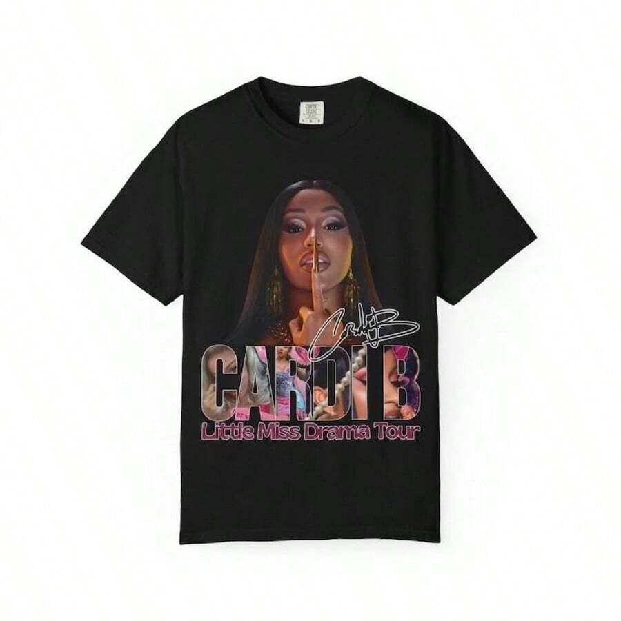 Cardi Little Miss Drama Tour T-Shirt, Shirt, Tee, Sweatshirt, Gift For Fans - Black - View 1