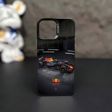 Coche de carreras Red Bull con temática roja y negra.funda de teléfono Fundas compatibles con ,Apple,VIVO,OPPO,,, y Honor.Fabricadas en silicona TPU,ofrecen protección contra golpes y caídas. - Negro - Ver 2