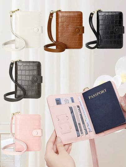 CHARM INFINITE Minimalist Passport Case Waterproof Travel Document Bag For Vacation Business Trip