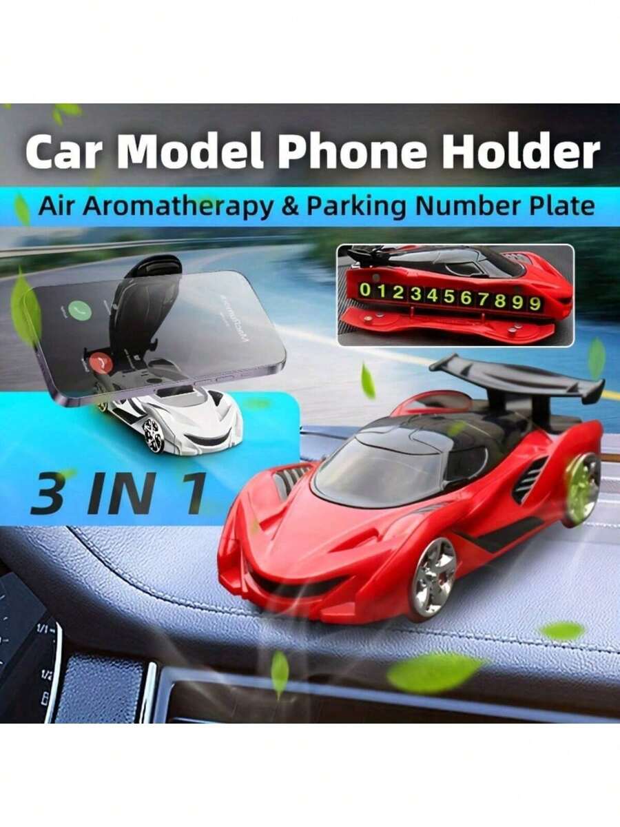 Adjustable Sports Car Styling Car Element A 360° Rotation Foldable Car Phone Holder Universal Dashboard Car Phone Mount Stable Anti-Shake Phone Stand Bracket Car Interior Accessories For All Smart Phones Spring Gift - Multicolor - View 1