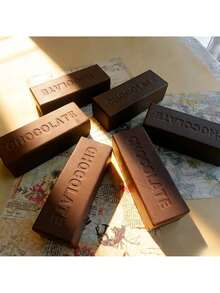 Soft Chocolate Bar Slow Rebound Stress Relief Squeeze Toy - Multicolor - View 3