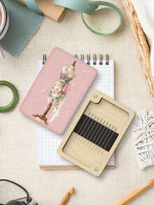 Hộp đựng kim may đa năng từ tính - Hộp đựng kim may từ tính với họa tiết váy hồng - Hộp gỗ, hộp đựng kim có khóa từ tính dùng cho may vá, thêu thùa, đan móc - Món quà bền bỉ cho người làm thủ công, lực hút từ mạnh mẽ giữ kim, cúc áo và đồ thủ công, dùng cho đồ dùng may vá, phòng thủ công, du lịch - Phụ kiện may vá thiết yếu cho người sở hữu máy may, hộp đựng đồ may vá. - Nhiều màu - Xem 1